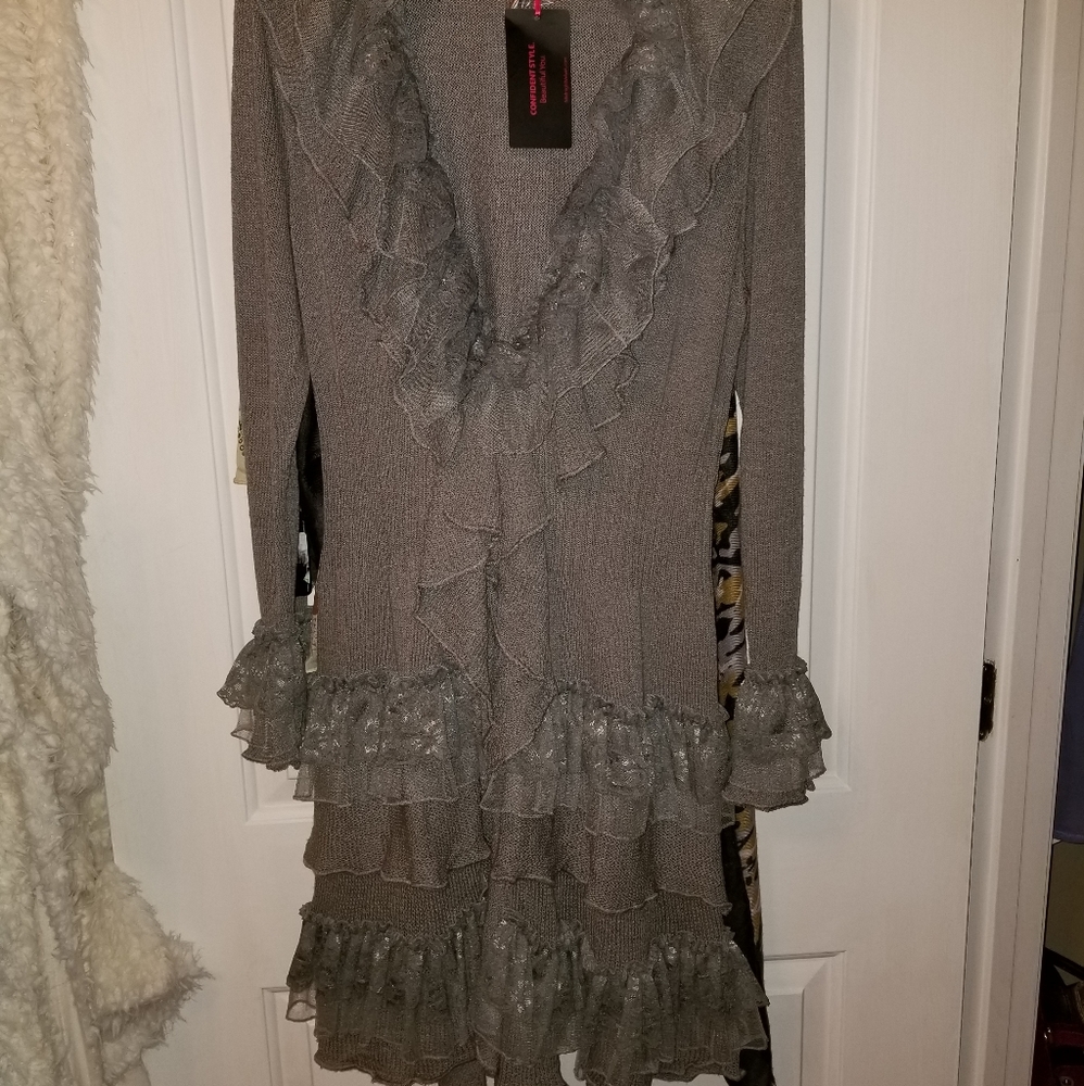 New with Tags Midnight velvet cardigan